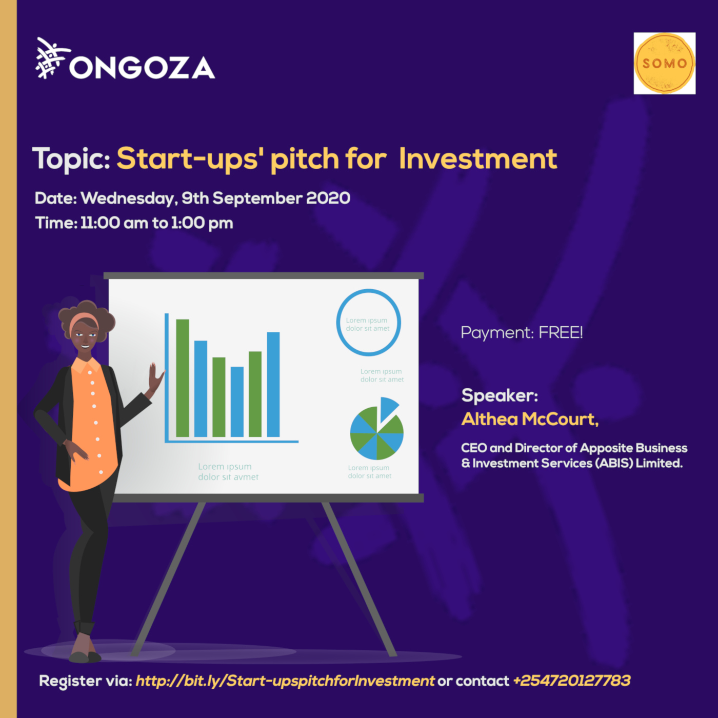 Somo Ongoza Webinar on Startups' pitch for Investment